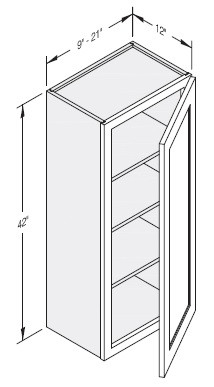 Cab-Tec Shaker White Kitchen Cabinet - SW-W1842