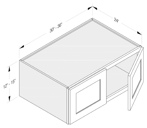 Cab-Tec Shaker White Kitchen Cabinet - SW-W331224