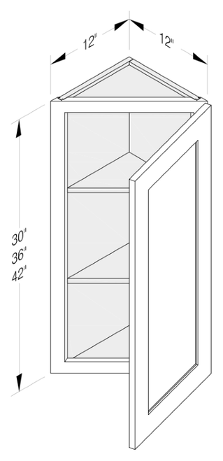 Cab-Tec Shaker White Kitchen Cabinet - SW-WEC1236