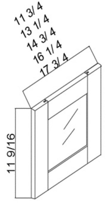 Cab-Tec Shaker White Kitchen Cabinet - SW-W2412GD