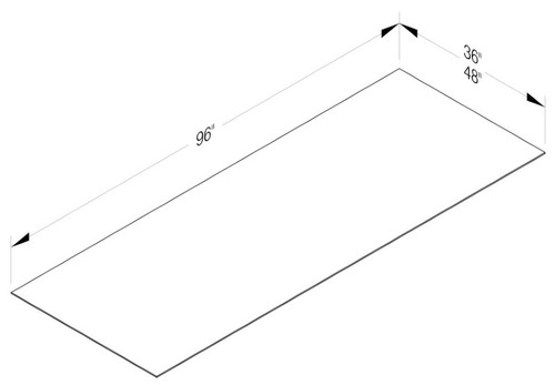 Cab-Tec Shaker White Kitchen Cabinet - SW-BP96361/4