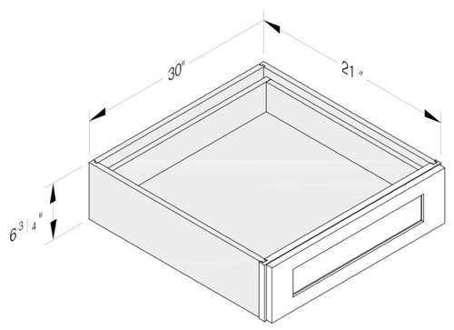 Cab-Tec Shaker White Kitchen Cabinet - SW-KD30