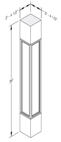 Cab-Tec Shaker Grey Kitchen Cabinet - SG-SSP4X36