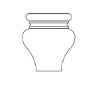 Life Art Cabinetry - Furniture Foot - CFF - Lancaster Blue