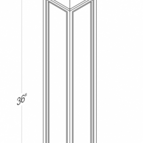 Cab-Tec Shaker Iron Kitchen Cabinet - SI-SSP4X36