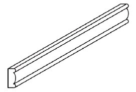 Life Art Cabinetry - Light Rail Molding - IVI8 - Lancaster Blue