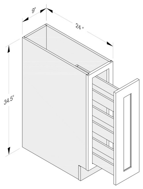 Cab-Tec Shaker Dove Kitchen Cabinet - SD-SP09