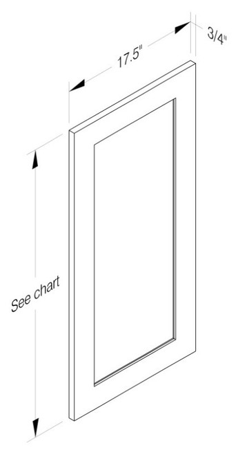 Cab-Tec Shaker Dove Kitchen Cabinet - SD-WP2484TDD