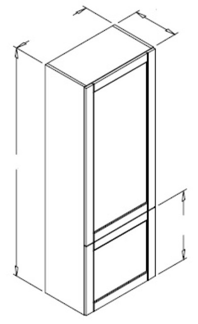 Styl Cabinets Melamine Kitchen Cabinet - CWD15X48-NORMANDY
