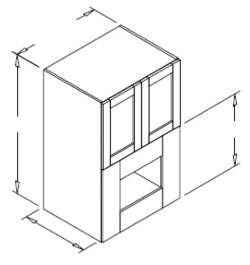 Styl Cabinets Melamine Kitchen Cabinet - MWCO24X42X21-NORMANDY
