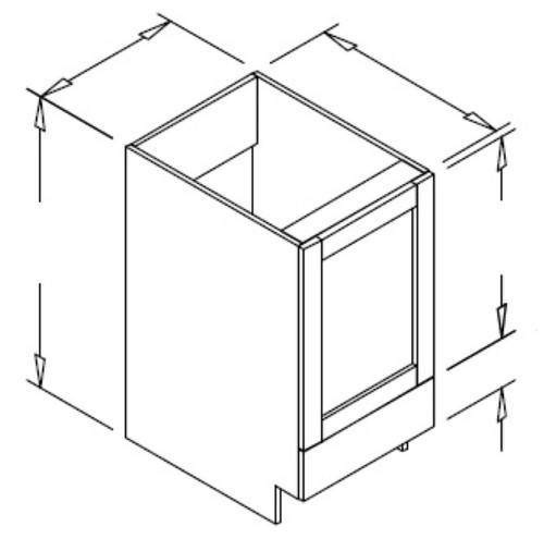 Styl Cabinets Melamine Kitchen Cabinet - BI24-1-NORMANDY