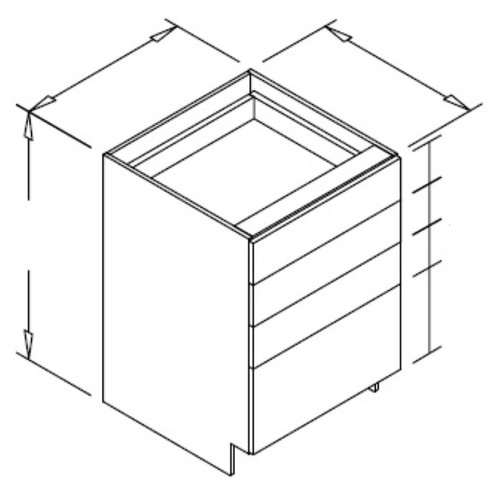 Styl Cabinets Melamine Kitchen Cabinet - DB12-NORMANDY