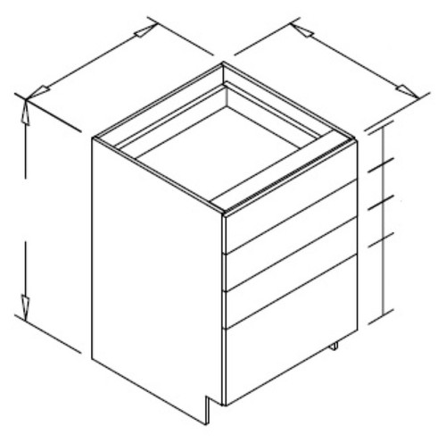Styl Cabinets Melamine Kitchen Cabinet - DB18-NORMANDY