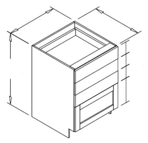 Styl Cabinets Melamine Kitchen Cabinet - DB21R-NORMANDY