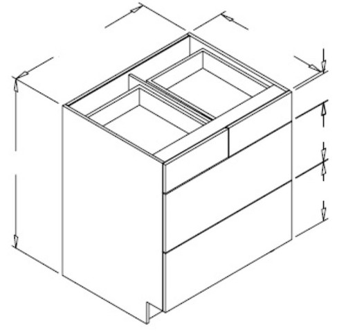 Styl Cabinets Melamine Kitchen Cabinet - D3B230-NORMANDY