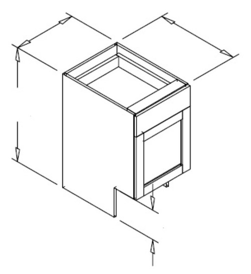 Styl Cabinets Melamine Kitchen Cabinet - HAB15-NORMANDY