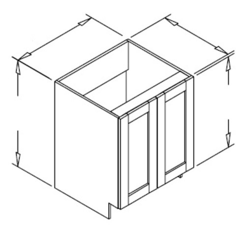 Styl Cabinets Melamine Bath Cabinet - V24-NORMANDY