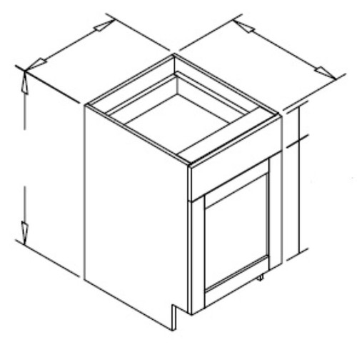 Styl Cabinets Melamine Bath Cabinet - VD15-NORMANDY