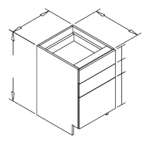 Styl Cabinets Melamine Bath Cabinet - DBV12-NORMANDY