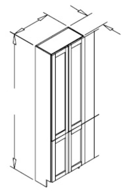 Styl Cabinets Melamine Bath Cabinet - L30-18-NORMANDY