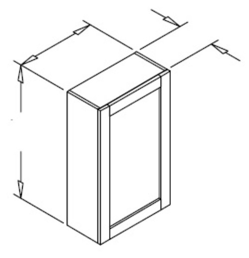 Styl Cabinets Melamine Bath Cabinet - MED12X30-NORMANDY