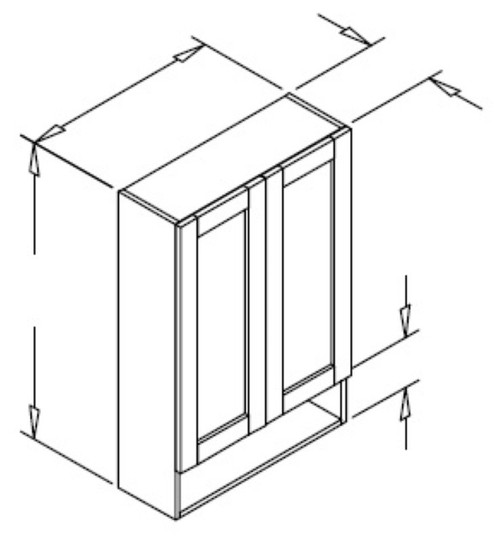 Styl Cabinets Melamine Bath Cabinet - MEDSH18X42-NORMANDY