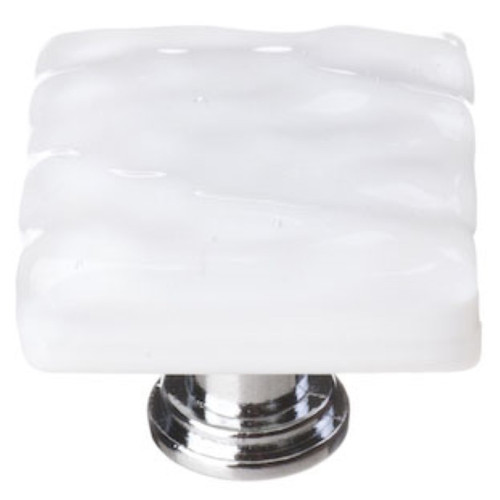 Sietto Hardware - Glacier Collection - White Base Knob - Oil Rubbed Bronze - K-212