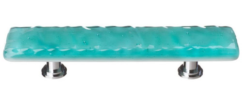 Sietto Hardware - Glacier Collection - Aqua Base Pull 3" (c-c) - Polished Chrome - P-207