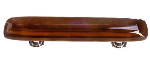 Sietto Hardware - Stratum Collection - Woodland & Umber Base Pull 3" (c-c) - Satin Nickel - P-102