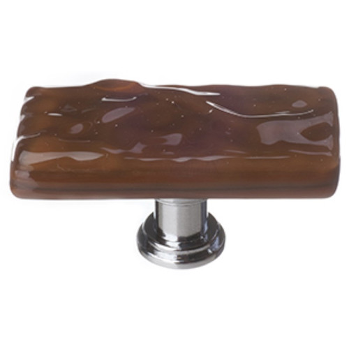 Sietto Hardware - Skinny Glacier Collection - Woodland Brown Long Base Knob - Oil Rubbed Bronze - SLK-209