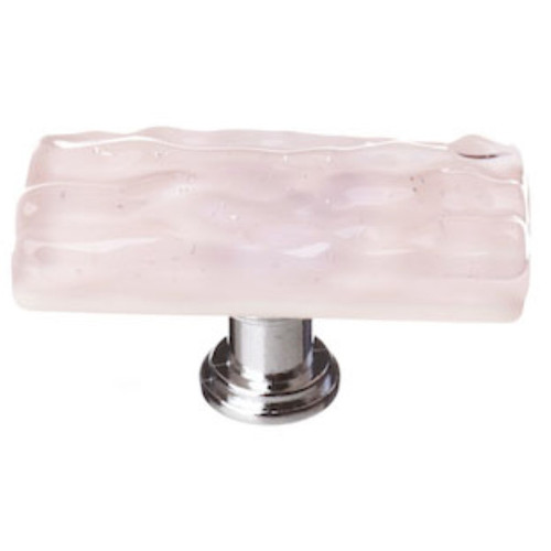 Sietto Hardware - Skinny Glacier Collection - Rose Long Base Knob - Polished Chrome - SLK-228
