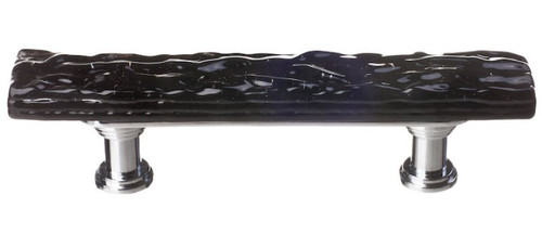 Sietto Hardware - Skinny Glacier Collection - Black Base Pull 3" (c-c) - Oil Rubbed Bronze - SP-213