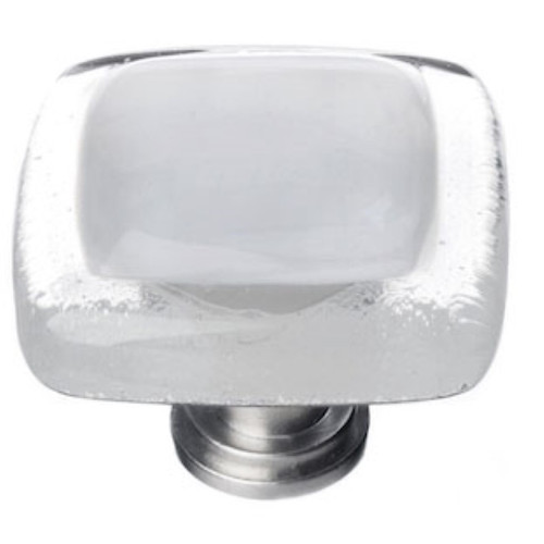 Sietto Hardware - Reflective Collection - Blue-Grey Base Knob - Polished Chrome - K-710