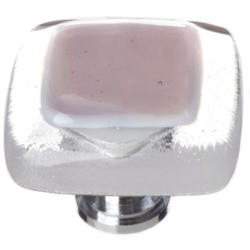 Sietto Hardware - Reflective Collection - Purple Base Knob - Polished Chrome - K-718