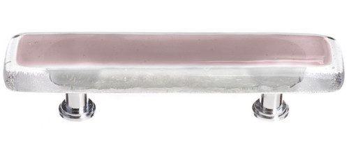 Sietto Hardware - Reflective Collection - Purple Base Pull - Satin Nickel - P-718