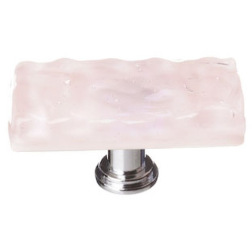 Sietto Hardware - Glacier Collection - Rose Long Base Knob - Satin Nickel - LK-228