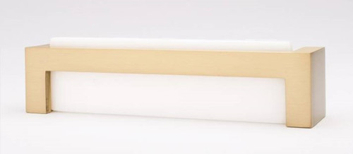 Sietto Hardware - Skyline Collection - White Base Pull 128" mm (c-c) - Satin Brass - P-1801