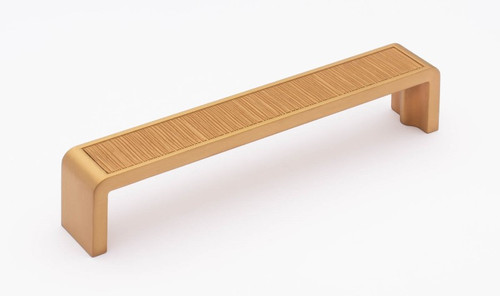 Sietto Hardware - Brushed Collection - 6" Pull 6" (c-c) - Satin Brass - P-2001-6