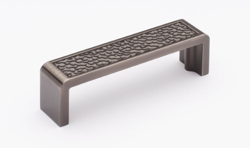 Sietto Hardware - Hammered Collection - 4" Pull 4" (c-c) - Gunmetal - P-2002-4-G