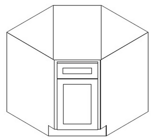 Forevermark Ice White Shaker Kitchen Cabinet - BDCF36-AW