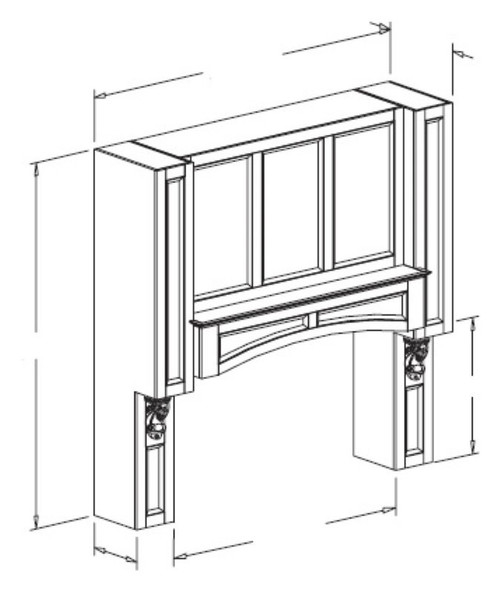 Styl Cabinets Lacquer Kitchen Cabinet - F5HOOD72X84-CHATHAM