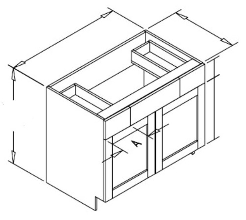 Styl Cabinets Lacquer Bath Cabinet - VSTD245-CHATHAM