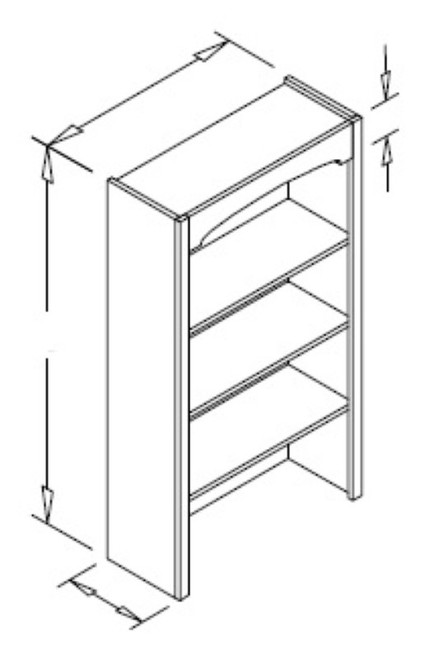 Styl Cabinets Lacquer Kitchen Cabinet - BKC33X48-CHATHAM