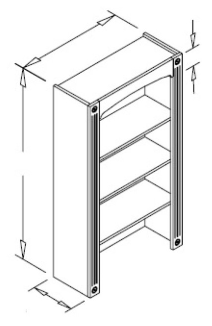 Styl Cabinets Lacquer Kitchen Cabinet - BKDC18X48-CHATHAM