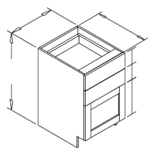 Styl Cabinets Lacquer Bath Cabinet - DBV24R-CHATHAM