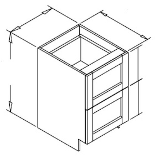 Styl Cabinets Lacquer Bath Cabinet - FDV15R-CHATHAM
