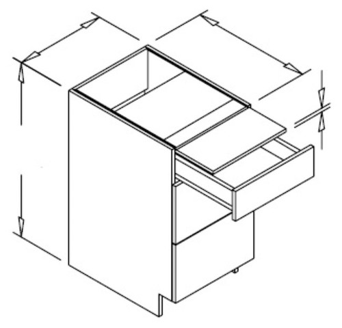 Styl Cabinets Lacquer Kitchen Cabinet - BCB18-MUNCIE