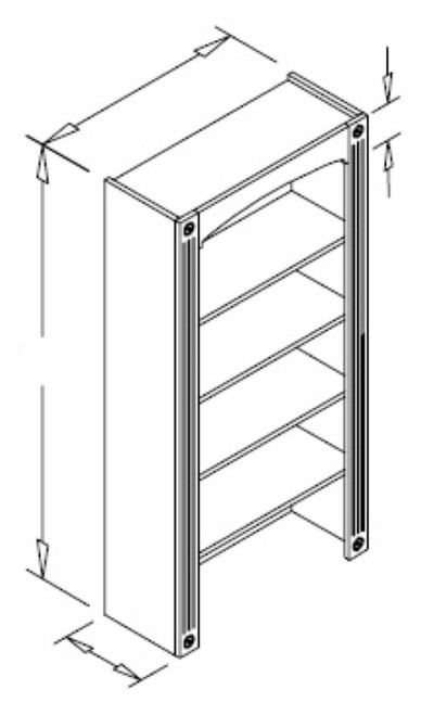 Styl Cabinets Lacquer Kitchen Cabinet - BKDC24X60-MUNCIE