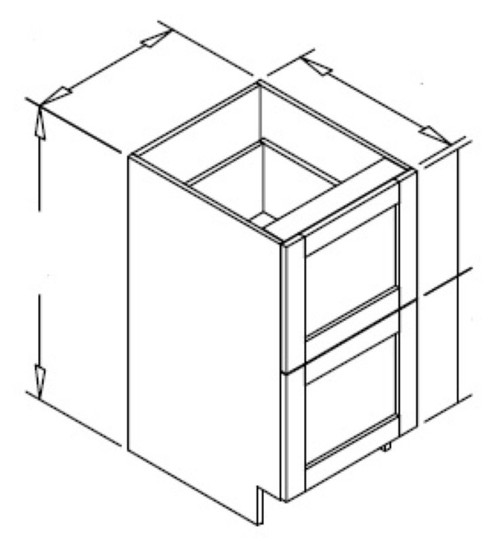 Styl Cabinets Lacquer Bath Cabinet - FDVH18R-MUNCIE