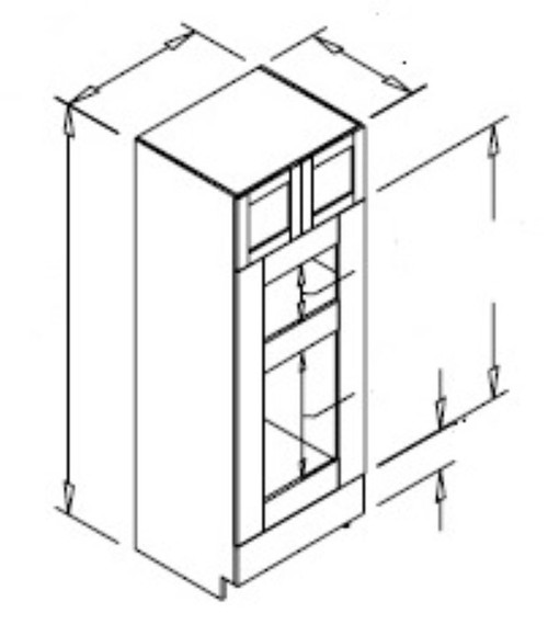 Styl Cabinets Lacquer Kitchen Cabinet - OC24X90-ASPEN